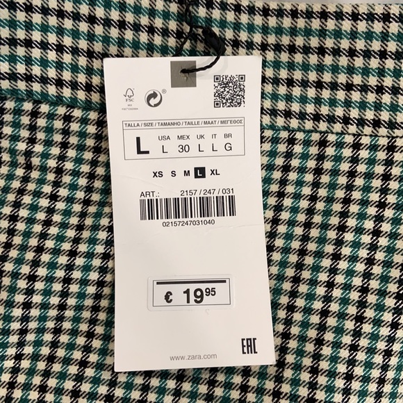 Zara plaid skort - Picture 3 of 3